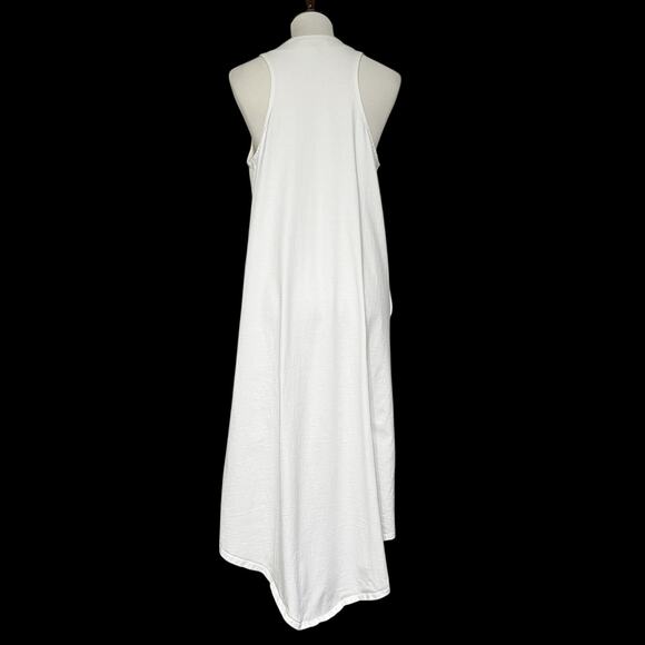 Free‎ People FP Beach Women's Luisa White Pleated Sleeveles Midi Dress Sz Small - Picture 6 of 12